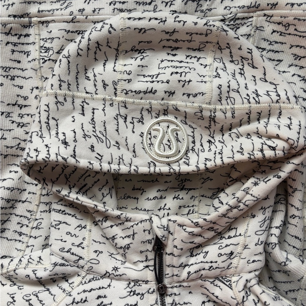 Lululemon Athletica White Script Jacket Rare - image 4